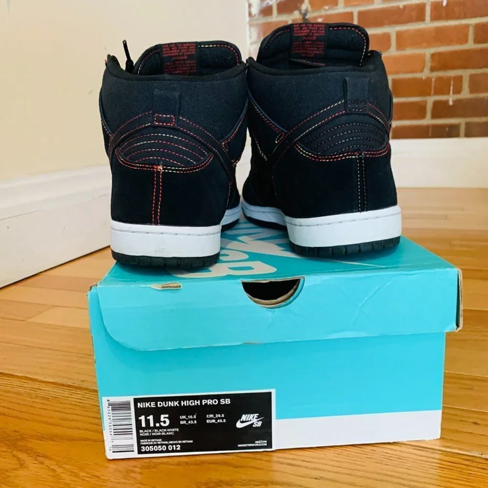 Nike SB Dunk High PRO SB Thermal Stitch 305050-012 Size 11.5 with Box